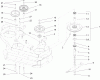 Rasenmäher für Großflächen 30696 - Toro Commercial 40" Walk-Behind Mower, Fixed Deck, T-Bar, Gear Drive, TURBO FORCE Cutting Unit (SN: 260000001 - 260999999) (2006) Spareparts SHEAVE, SPINDLE AND BLADE ASSEMBLY