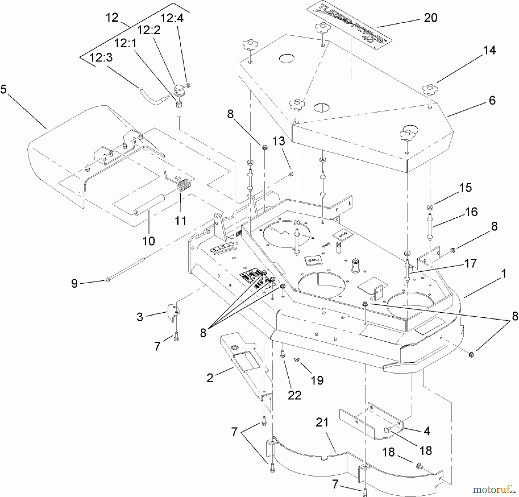  Rasenmäher für Großflächen 30696 - Toro Commercial 40