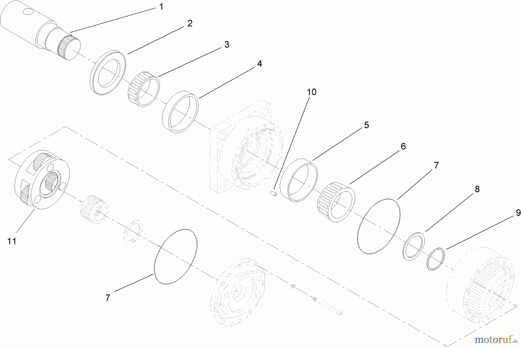  Compact Utility Attachments 22805 - Toro Auger Head, Dingo Compact Utility Loaders (SN: 314000001 - 314999999) (2014) PLANETARY DRIVE ASSEMBLY NO. 107-9352-03