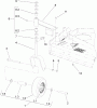 Rasenmäher für Großflächen 30698 - Toro Commercial 48" Walk-Behind Mower, Fixed Deck, T-Bar, Gear Drive, TURBO FORCE Cutting Unit (SN: 260000001 - 260999999) (2006) Spareparts CASTER ASSEMBLY