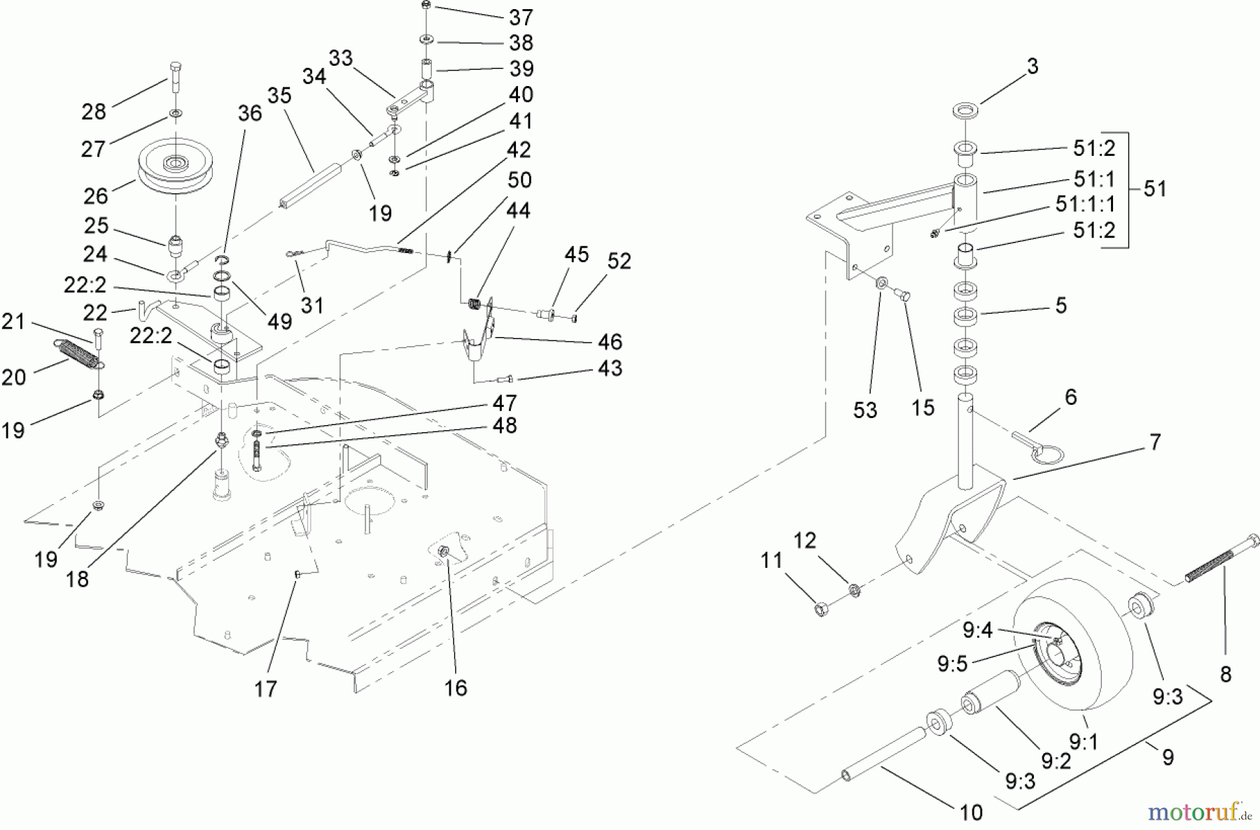  Rasenmäher für Großflächen 39682 - Toro Commercial Walk-Behind Mower, Fixed Deck, Pistol Grip, Gear Drive, 32