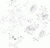 Zerto-Turn Mäher 74142TE - Toro Z Master Commercial 2000 Series Riding Mower, with 48 TURBO FORCE Side Discharge Mower (SN: 314000001 - 314999999) (2014) Spareparts HYDRO DRIVE SYSTEM ASSEMBLY