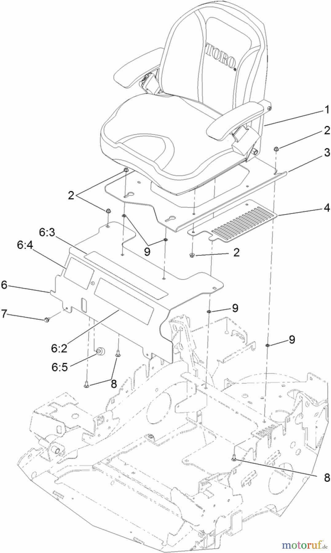  Zerto-Turn Mäher 74143 - Toro Z Master Commercial 2000 Series Riding Mower, 52