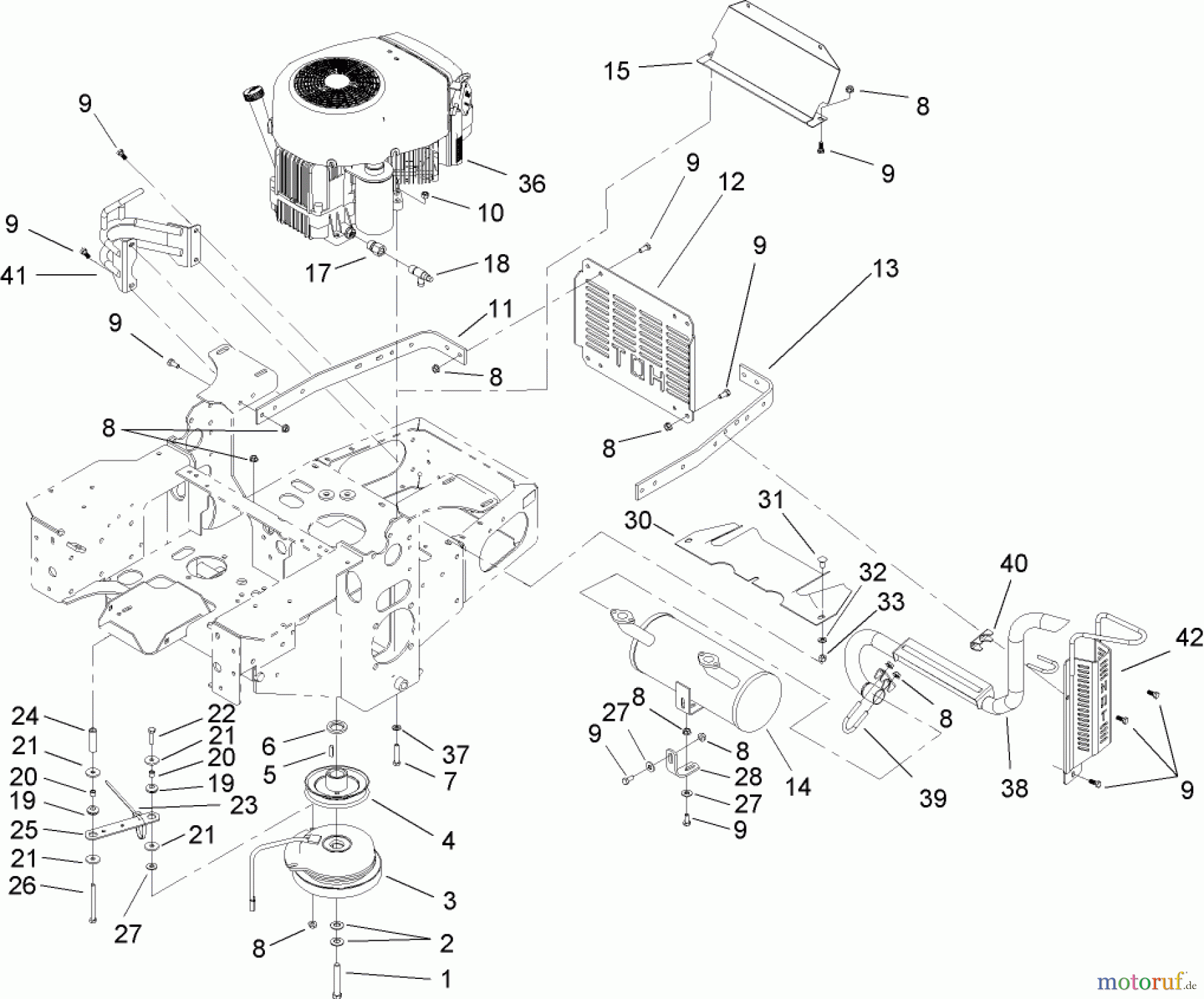  Zerto-Turn Mäher 74161 (Z147) - Toro Z Master Mower, 44