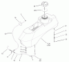 Zerto-Turn Mäher 74161 (Z147) - Toro Z Master Mower, 44" SFS Side Discharge Deck (SN: 240000001 - 240001000) (2004) Spareparts FUEL SYSTEM ASSEMBLY