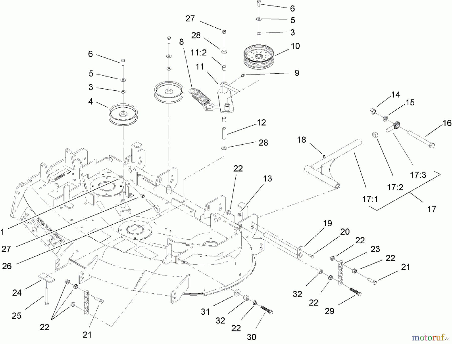  Zerto-Turn Mäher 74161 (Z147) - Toro Z Master Mower, 44