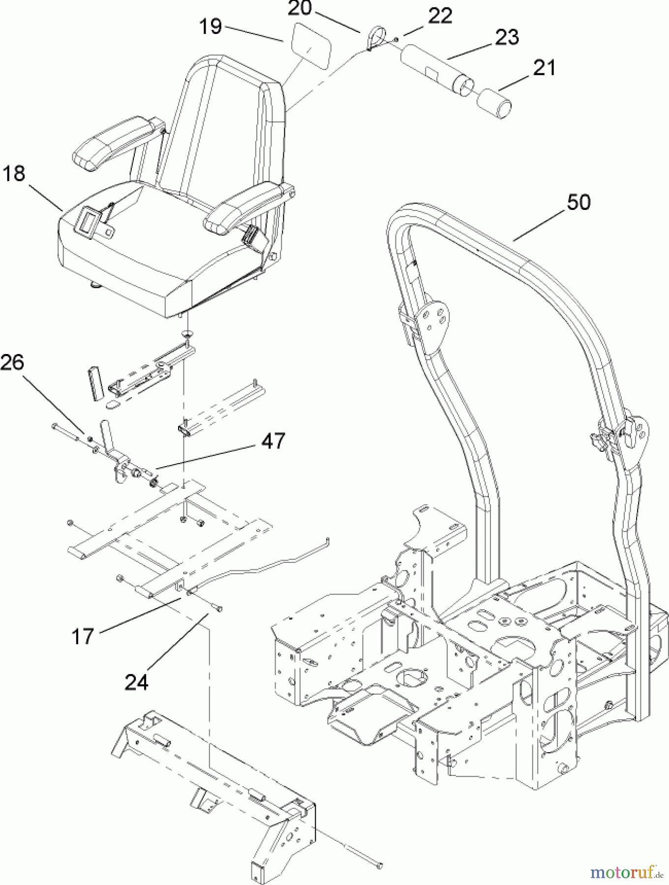  Zerto-Turn Mäher 74161 (Z147) - Toro Z Master Mower, 44