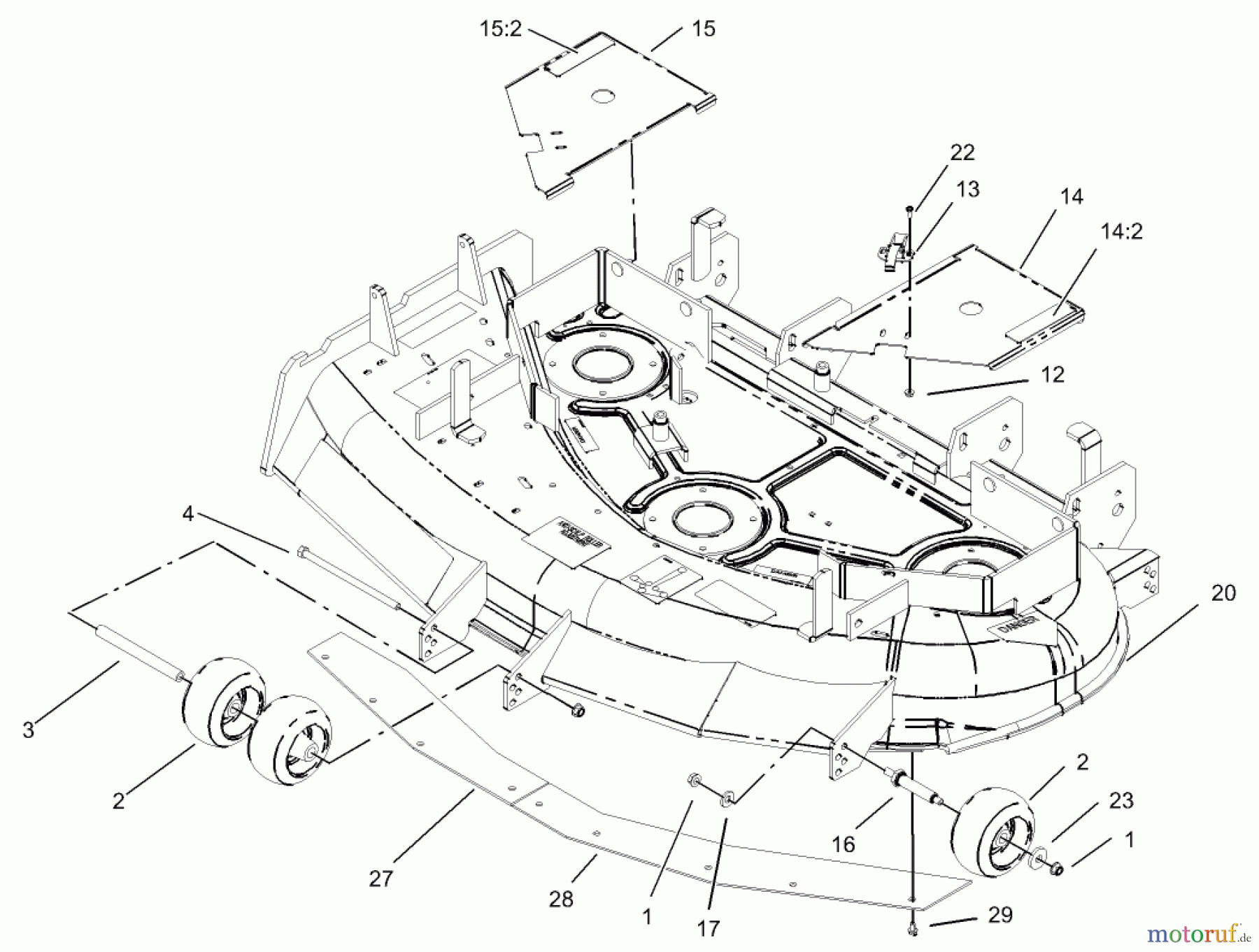  Zerto-Turn Mäher 74161 (Z147) - Toro Z Master Mower, 44