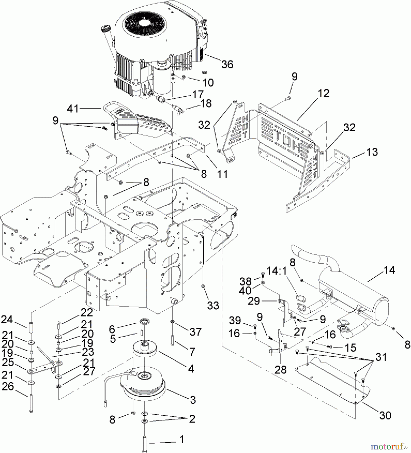  Zerto-Turn Mäher 74161 (Z147) - Toro Z Master Mower, 44