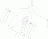Zerto-Turn Mäher 74161TE (Z147) - Toro Z Master Mower, 112cm SFS Side Discharge Deck (SN: 240000001 - 240001000) (2004) Spareparts CASTER WHEEL ASSEMBLY NO. 1-634662