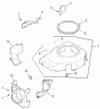 Zerto-Turn Mäher 74162 (Z148) - Toro Z Master Mower, 44" SFS Side Discharge Deck (SN: 240003001 - 240999999) (2004) Spareparts BLOWER HOUSING AND BAFFLE ASSEMBLY KOHLER CV493S-27529