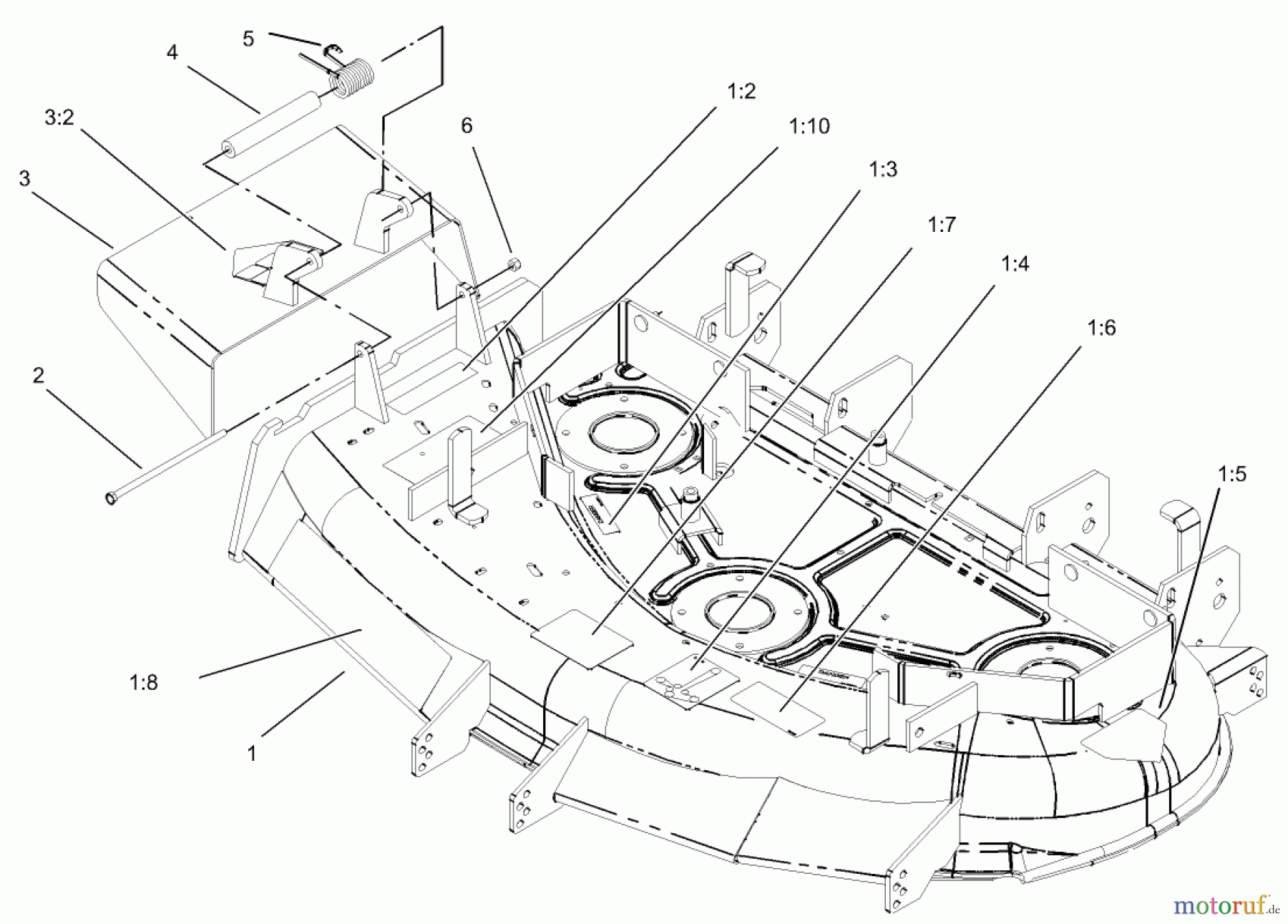  Zerto-Turn Mäher 74162 (Z148) - Toro Z Master Mower, 44