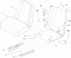 Zerto-Turn Mäher 74162 (Z148) - Toro Z Master Mower, 44" SFS Side Discharge Deck (SN: 240003001 - 240999999) (2004) Spareparts SEAT ASSEMBLY NO. 107-2116