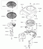 Zerto-Turn Mäher 74167 (Z153) - Toro Z Master Mower, 52" SFS Side Discharge Deck (SN: 240000001 - 240999999) (2004) Spareparts COOLING EQUIPMENT ASSEMBLY KAWASAKI FH680V-AS21