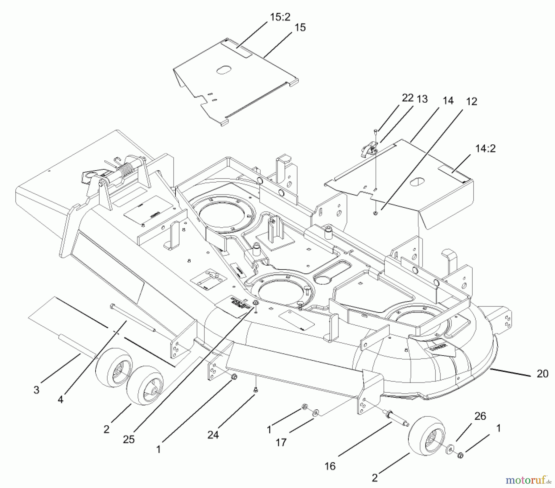  Zerto-Turn Mäher 74167 (Z153) - Toro Z Master Mower, 52