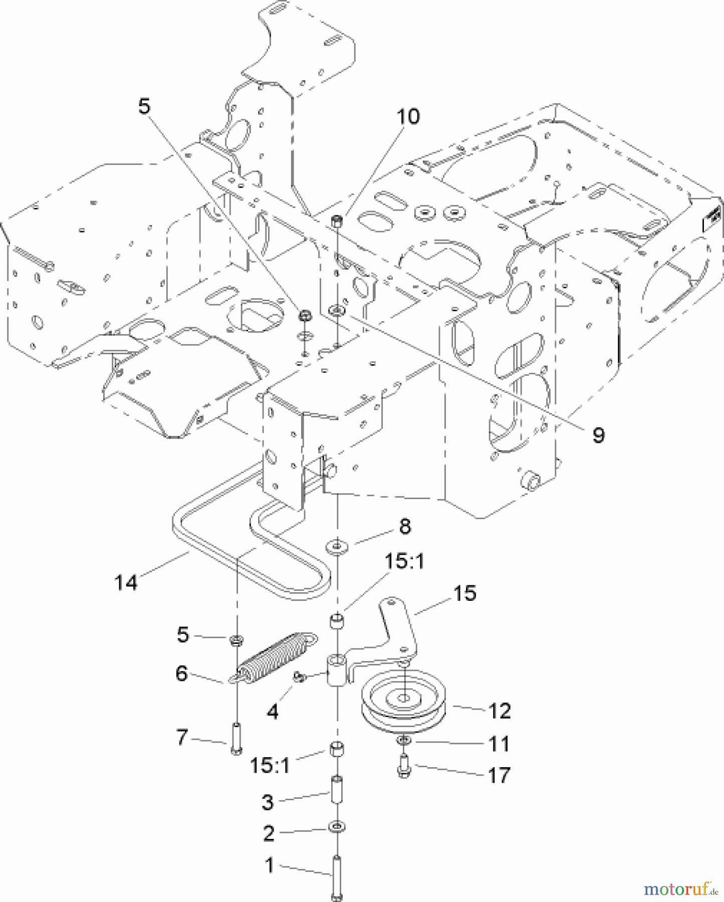  Zerto-Turn Mäher 74167 (Z153) - Toro Z Master Mower, 52