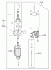 Zerto-Turn Mäher 74167 (Z153) - Toro Z Master Mower, 52" SFS Side Discharge Deck (SN: 240000001 - 240999999) (2004) Spareparts STARTER ASSEMBLY KAWASAKI FH680V-AS21