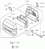 Zerto-Turn Mäher 74170 (Z147) - Toro Z Master Mower, 44" SFS Side Discharge Deck (SN: 990001 - 999999) (1999) Spareparts AIR-FILTER/MUFFLER ASSEMBLY KAWASAKI FH500V-AS10