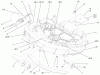 Zerto-Turn Mäher 74171 (Z150) - Toro Z Master Mower, 44" SFS Side Discharge Deck (SN: 200000001 - 200999999) (2000) Spareparts DECALS, DEFLECTOR, COVER AND ROLLERS ASSEMBLY