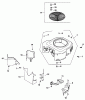 Zerto-Turn Mäher 74171 (Z150) - Toro Z Master Mower, 44" SFS Side Discharge Deck (SN: 200000001 - 200999999) (2000) Spareparts GROUP 6 BLOWER HOUSING & BAFFLES ASSEMBLY