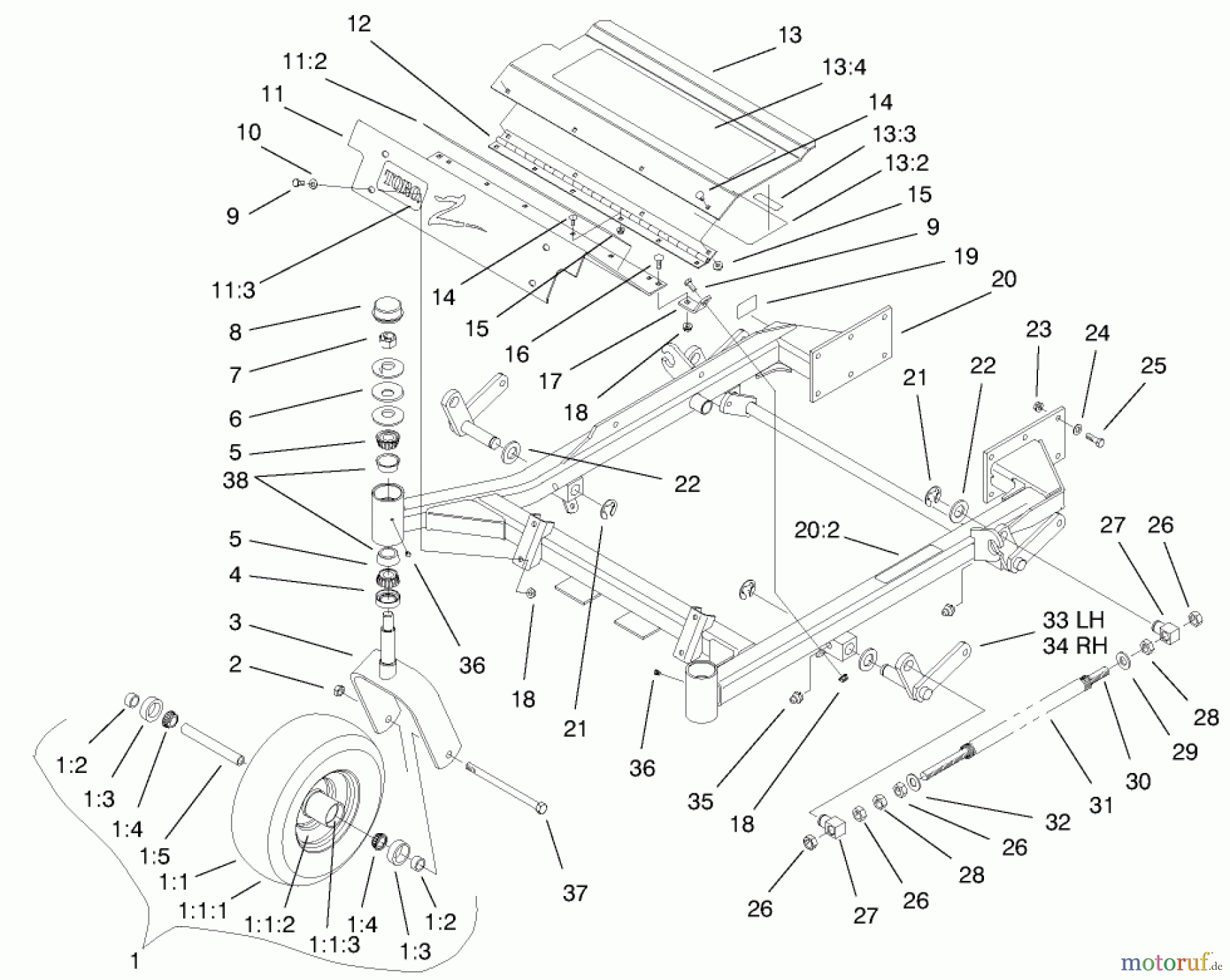  Zerto-Turn Mäher 74173 (Z149) - Toro Z Master Mower, 52