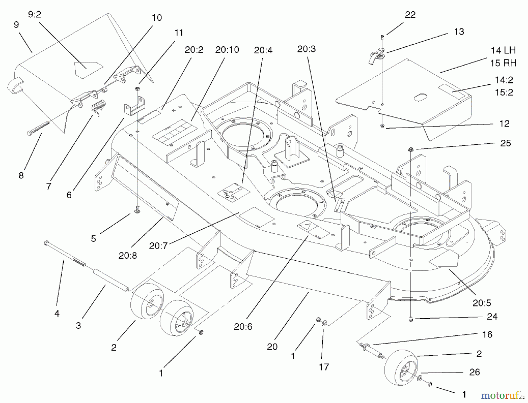  Zerto-Turn Mäher 74174 (Z153) - Toro Z Master Mower, 52