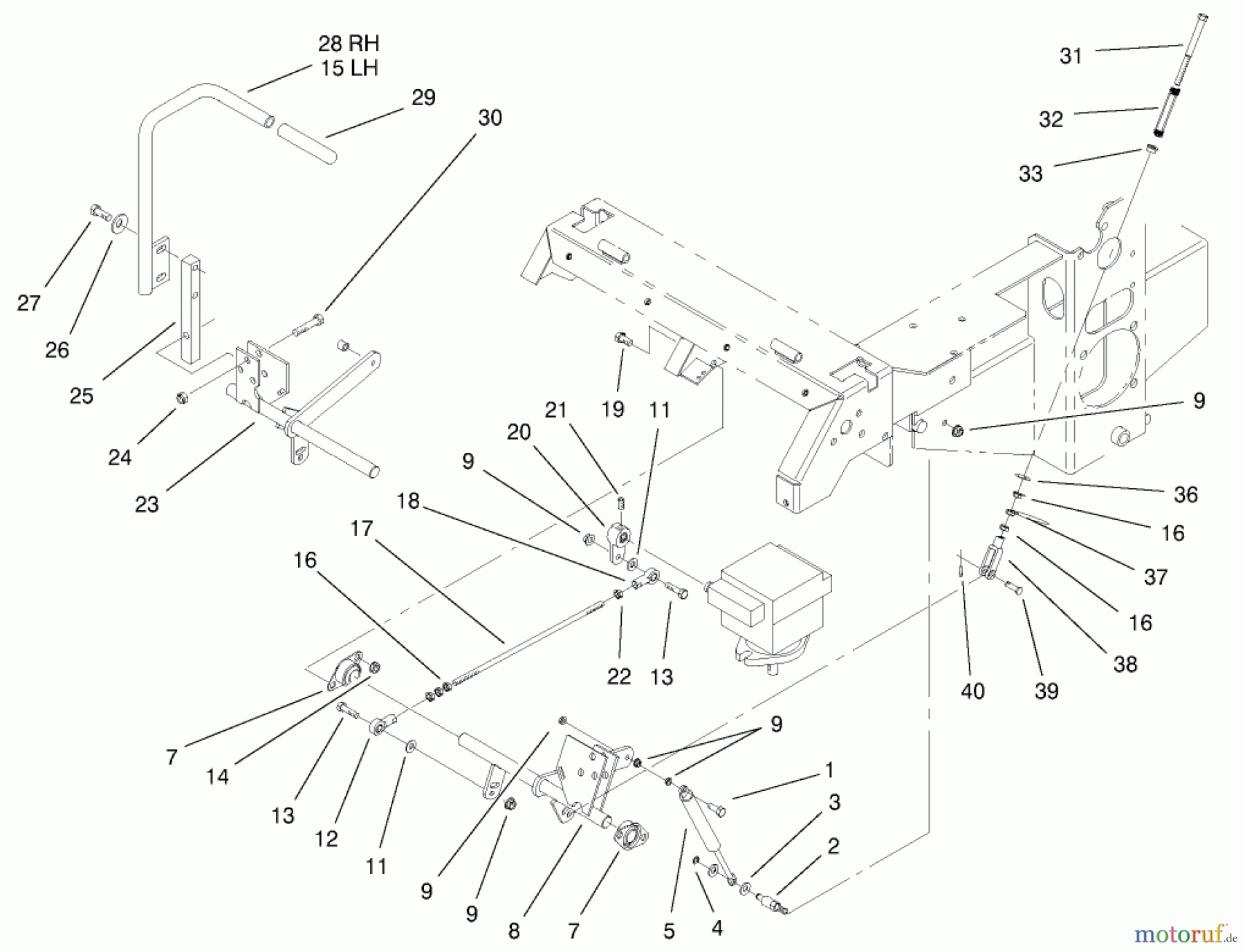  Zerto-Turn Mäher 74174 (Z153) - Toro Z Master Mower, 52