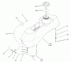 Zerto-Turn Mäher 74176 (Z147) - Toro Z Master Mower, 44" SFS Side Discharge Deck (SN: 230006001 - 230007000) (2003) Spareparts FUEL SYSTEM ASSEMBLY