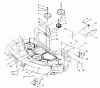 Zerto-Turn Mäher 74176 (Z147) - Toro Z Master Mower, 44" SFS Side Discharge Deck (SN: 230006001 - 230007000) (2003) Spareparts IDLER, PULLEY/LIFT STRUT, CHAIN ASSEMBLY