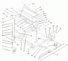 Zerto-Turn Mäher 74176 (Z147) - Toro Z Master Mower, 44" SFS Side Discharge Deck (SN: 230007001 - 230999999) (2003) Spareparts FRONT FRAME ASSEMBLY