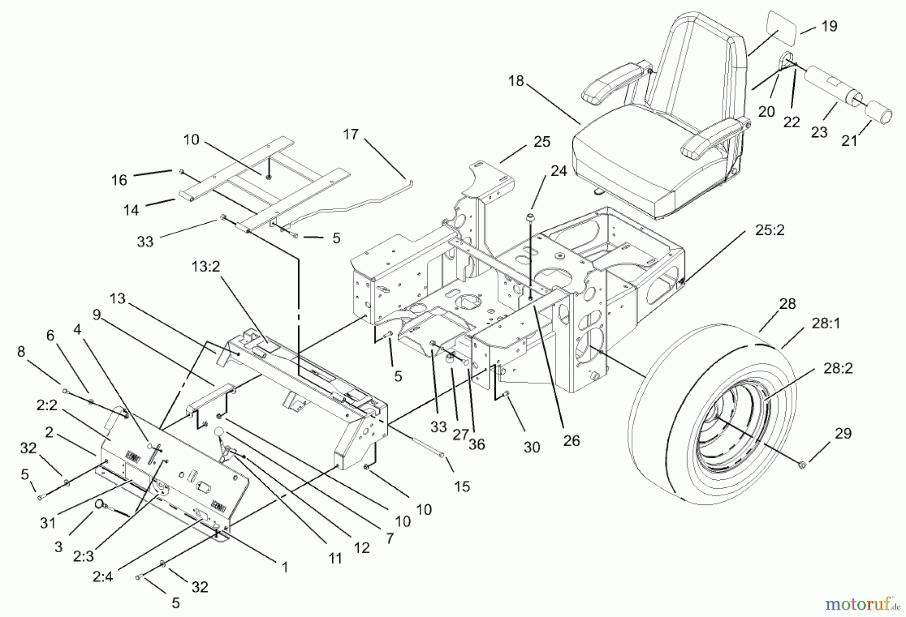  Zerto-Turn Mäher 74176 (Z147) - Toro Z Master Mower, 44