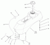 Zerto-Turn Mäher 74176TE (Z147) - Toro Z Master Mower, 112cm SFS Side Discharge Deck (SN: 230000001 - 230006000) (2003) Spareparts FUEL SYSTEM ASSEMBLY