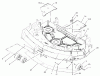 Zerto-Turn Mäher 74176TE (Z147) - Toro Z Master Mower, 112cm SFS Side Discharge Deck (SN: 230006001 - 230007000) (2003) Spareparts DECK AND WHEEL GAGE ASSEMBLY