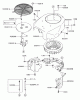 Zerto-Turn Mäher 74176TE (Z147) - Toro Z Master Mower, 112cm SFS Side Discharge Deck (SN: 230007001 - 230999999) (2003) Spareparts COOLING EQUIPMENT ASSEMBLY KAWASAKI FH500V-ES10