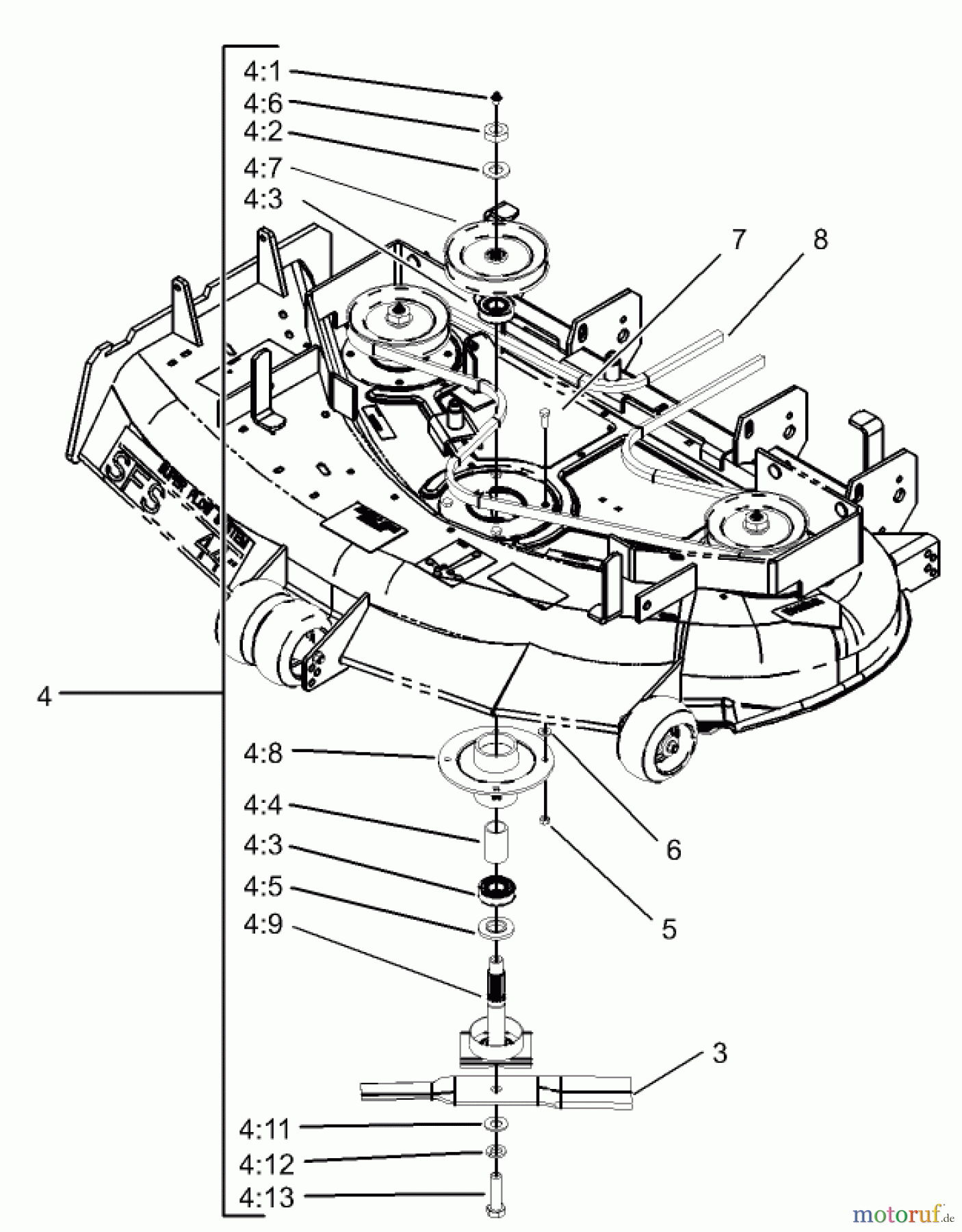  Zerto-Turn Mäher 74177 (Z150) - Toro Z Master Mower, 44