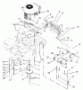 Zerto-Turn Mäher 74177 (Z150) - Toro Z Master Mower, 44" SFS Side Discharge Deck (SN: 230007001 - 230999999) (2003) Spareparts ENGINE AND CLUTCH ASSEMBLY