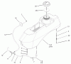 Zerto-Turn Mäher 74177 (Z150) - Toro Z Master Mower, 44" SFS Side Discharge Deck (SN: 230007001 - 230999999) (2003) Spareparts FUEL SYSTEM ASSEMBLY