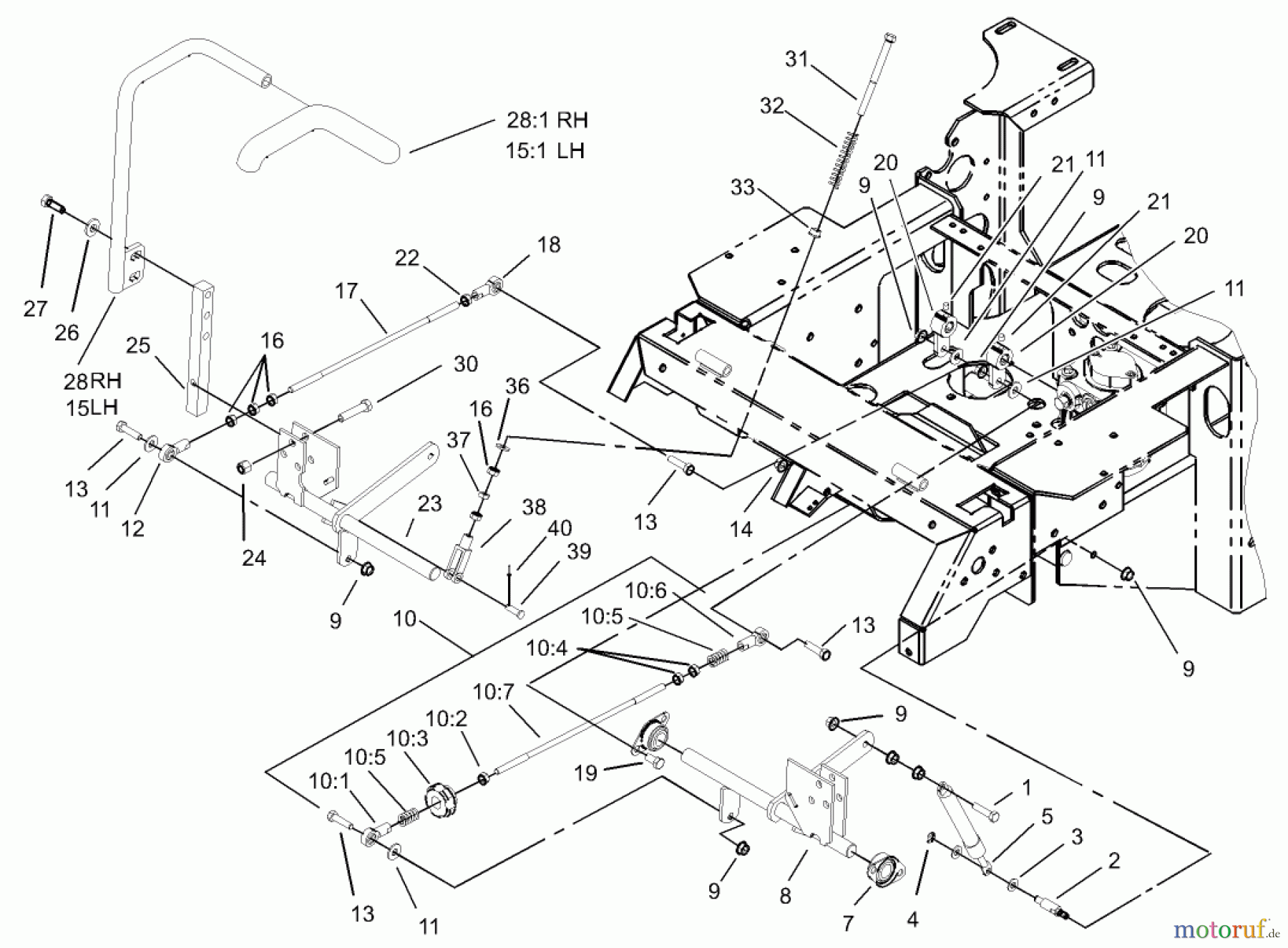  Zerto-Turn Mäher 74177 (Z150) - Toro Z Master Mower, 44