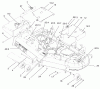 Zerto-Turn Mäher 74178 (Z150) - Toro Z Master Mower, 52" SFS Side Discharge Deck (SN: 210000001 - 210999999) (2001) Spareparts 52" DECK ASSEMBLY