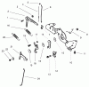 Zerto-Turn Mäher 74178 (Z150) - Toro Z Master Mower, 52" SFS Side Discharge Deck (SN: 210000001 - 210999999) (2001) Spareparts ENGINE CONTROLS ASSEMBLY