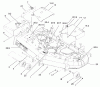 Zerto-Turn Mäher 74178 (Z150) - Toro Z Master Mower, 52" SFS Side Discharge Deck (SN: 220000001 - 220000312) (2002) Spareparts DECK ASSEMBLY