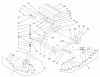 Zerto-Turn Mäher 74178 (Z150) - Toro Z Master Mower, 52" SFS Side Discharge Deck (SN: 220000001 - 220000312) (2002) Spareparts FRONT FRAME ASSEMBLY