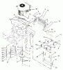 Zerto-Turn Mäher 74178 (Z150) - Toro Z Master Mower, 52" SFS Side Discharge Deck (SN: 230005001 - 230006000) (2003) Spareparts ENGINE AND CLUTCH ASSEMBLY