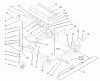 Zerto-Turn Mäher 74178 (Z150) - Toro Z Master Mower, 52" SFS Side Discharge Deck (SN: 230005001 - 230006000) (2003) Spareparts FRONT FRAME ASSEMBLY