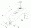 Zerto-Turn Mäher 74178 (Z150) - Toro Z Master Mower, 52" SFS Side Discharge Deck (SN: 230005001 - 230006000) (2003) Spareparts FUEL SYSTEM ASSEMBLY