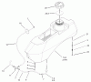 Zerto-Turn Mäher 74178 (Z150) - Toro Z Master Mower, 52" SFS Side Discharge Deck (SN: 230006001 - 230007000) (2003) Spareparts FUEL SYSTEM ASSEMBLY