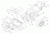 Zerto-Turn Mäher 74178 (Z150) - Toro Z Master Mower, 52" SFS Side Discharge Deck (SN: 230006001 - 230007000) (2003) Spareparts MAIN FRAME ASSEMBLY