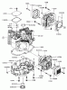 Zerto-Turn Mäher 74179 (Z149) - Toro Z Master Mower, 52" SFS Side Discharge Deck (SN: 210000001 - 210999999) (2001) Spareparts CYLINDER/CRANKCASE ASSEMBLY KAWASAKI FH601V-S07