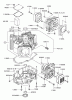 Zerto-Turn Mäher 74179 (Z149) - Toro Z Master Mower, 52" SFS Side Discharge Deck (SN: 230005001 - 230006000) (2003) Spareparts CYLINDER/CRANKCASE ASSEMBLY KAWASAKI FH601V-DS06