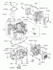 Zerto-Turn Mäher 74179 (Z149) - Toro Z Master Mower, 52" SFS Side Discharge Deck (SN: 230006001 - 230007000) (2003) Spareparts CYLINDER/CRANKCASE ASSEMBLY KAWASAKI FH601V-DS06